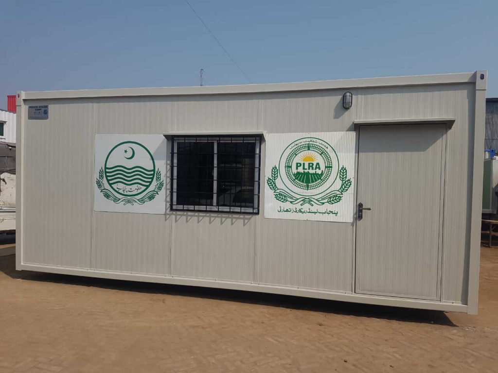 Portable office container for PLRA