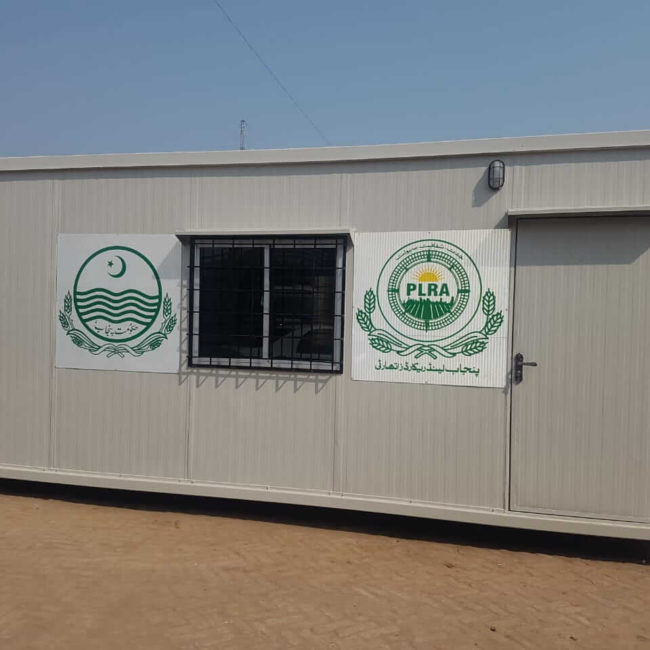 Portable office container for PLRA